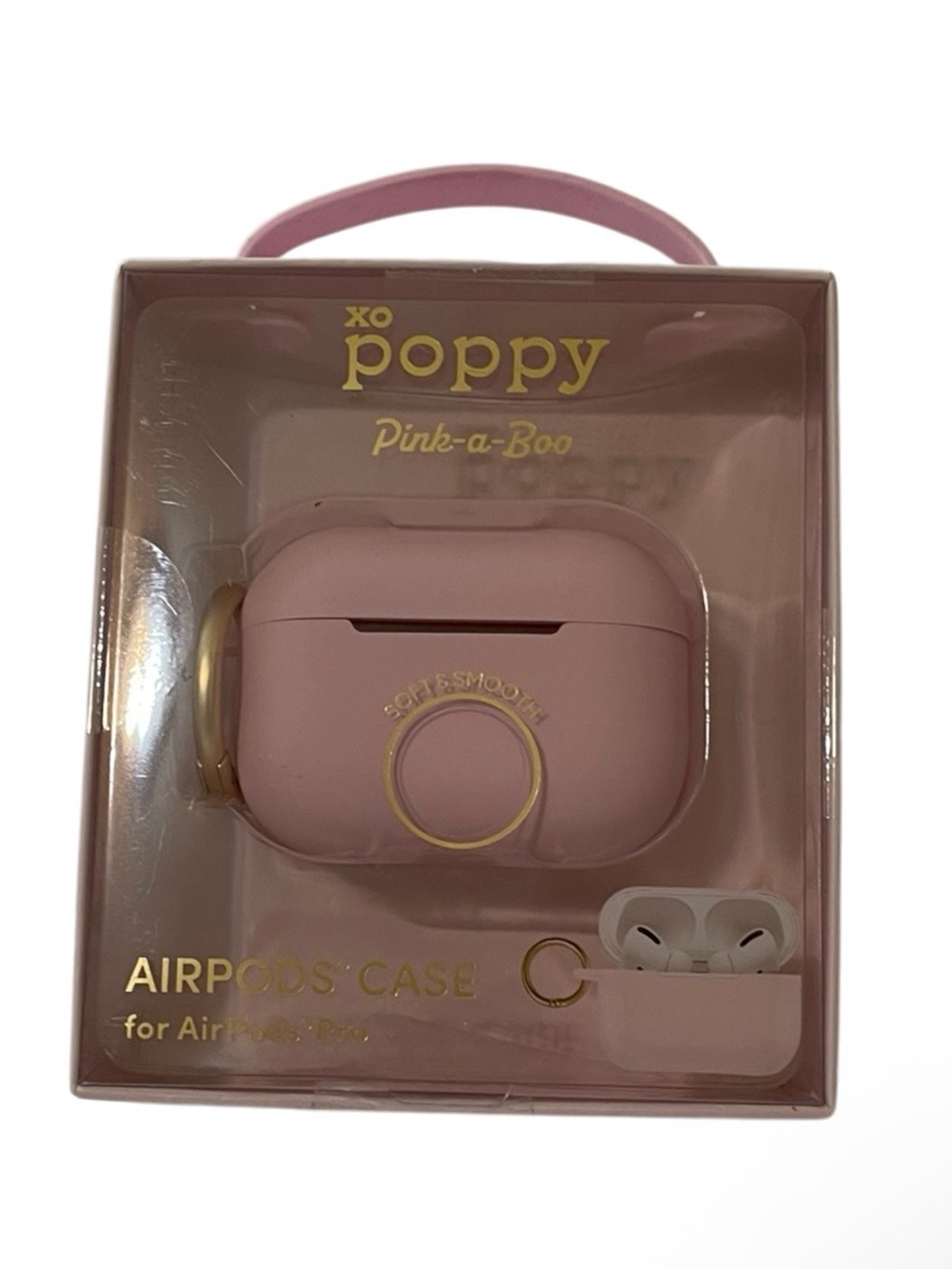 XO Poppy “Pink-A-Boo” AirPods Pro 1 & 2 Case - NWT **